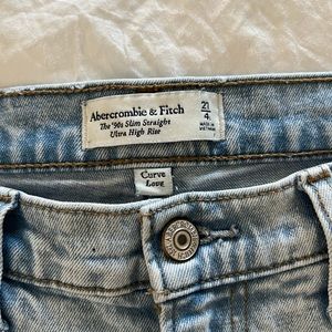 Abercrombie & fitch slim straight high rise jeans